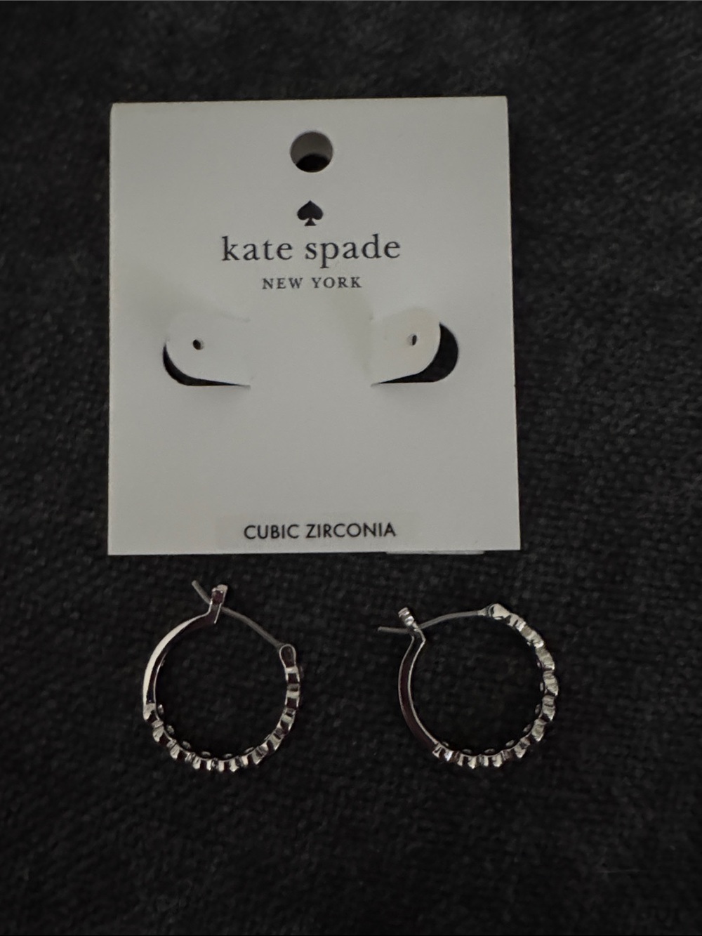 Kate spade silver hoops